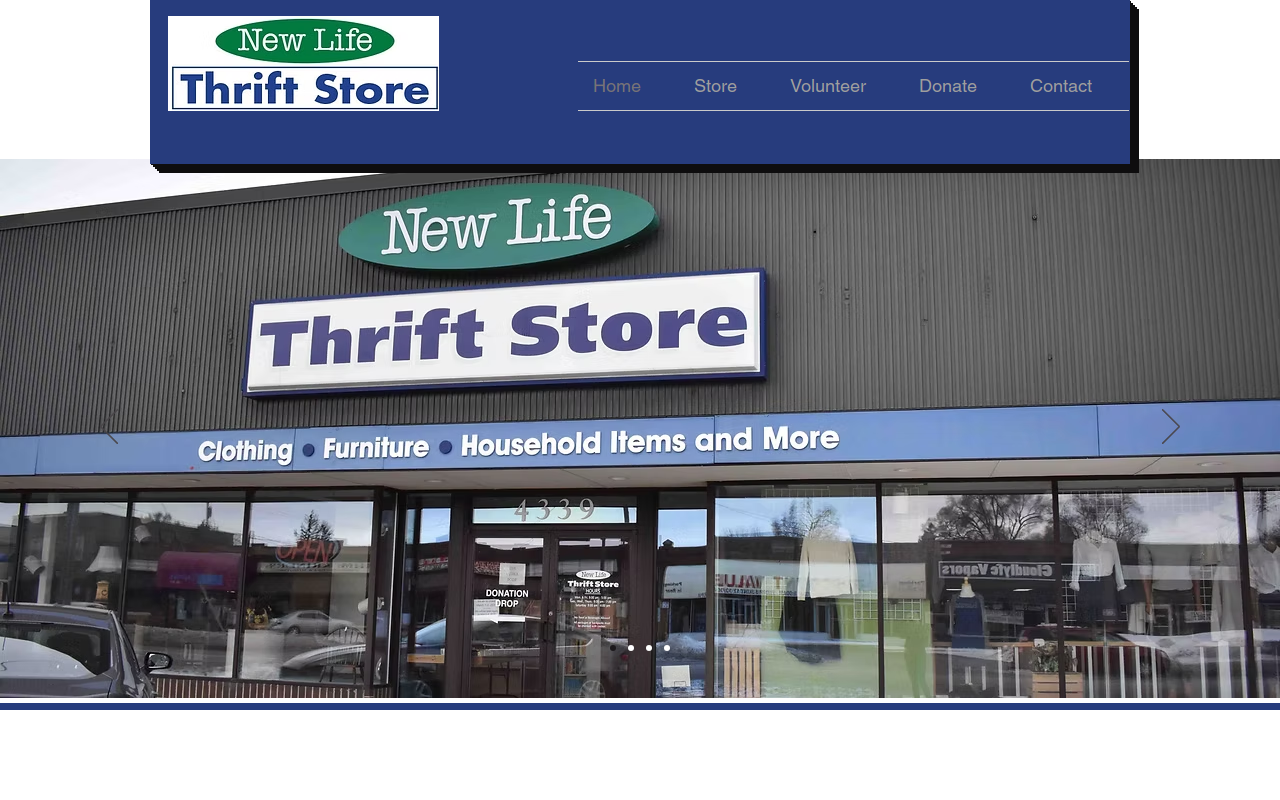 New Life Thrift Store website preview
