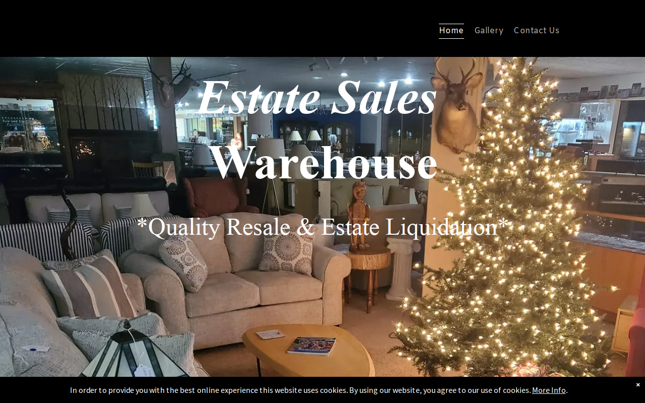 Estate Sales Warehouse, Muskegon website preview
