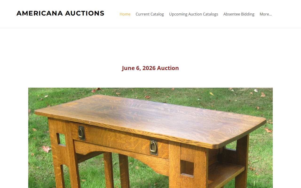 Americana Auctions website preview