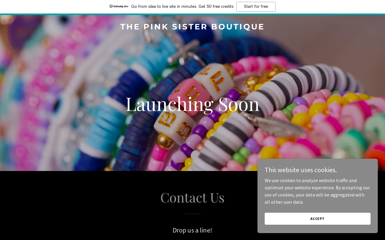 The Pink Sister website preview