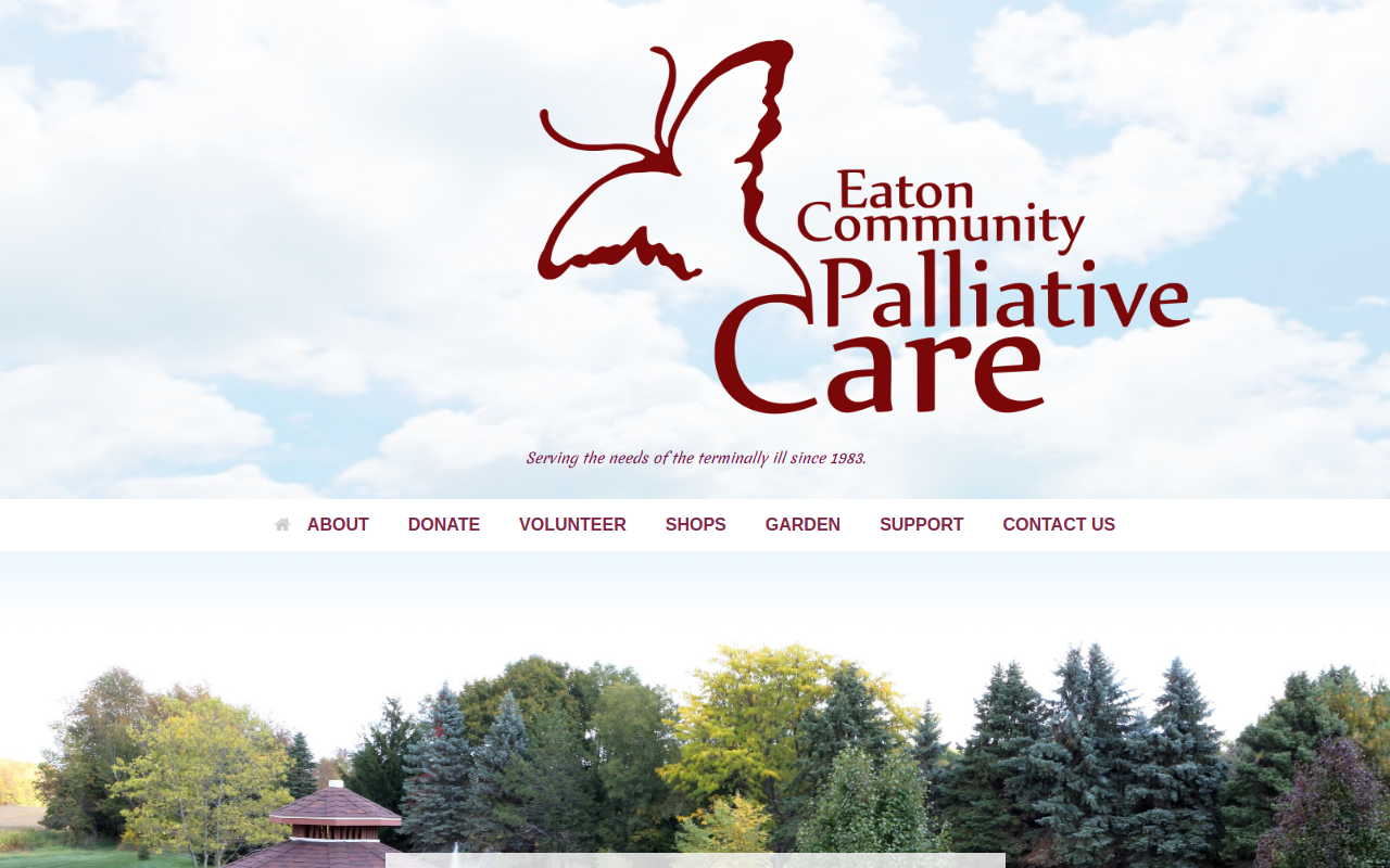 Eaton Community Palliative Care Thrift Shop website preview