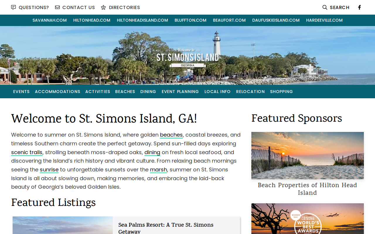 St Simon's Bargain Center website preview