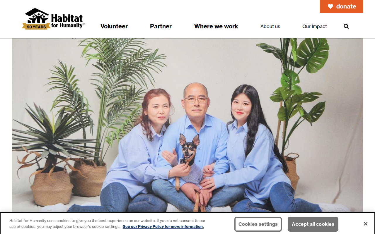 Habitat for Humanity website preview