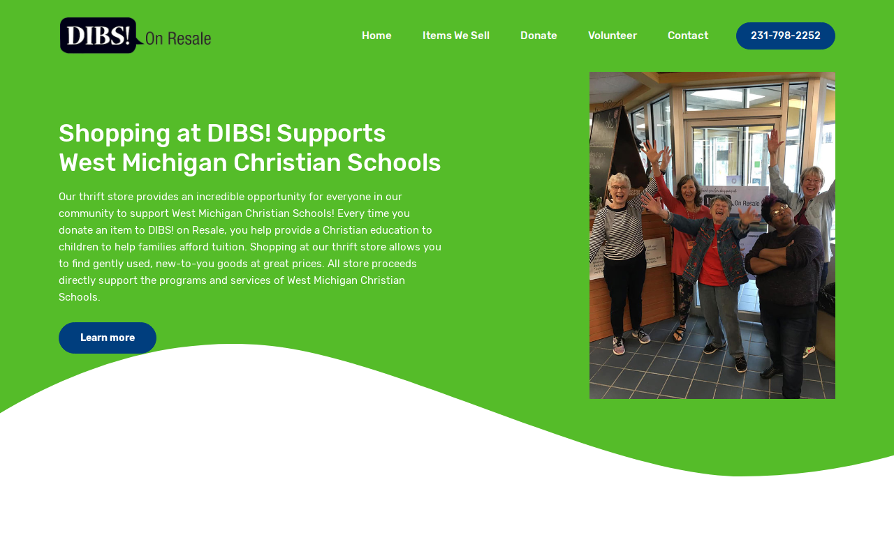DIBS! On Resale website preview