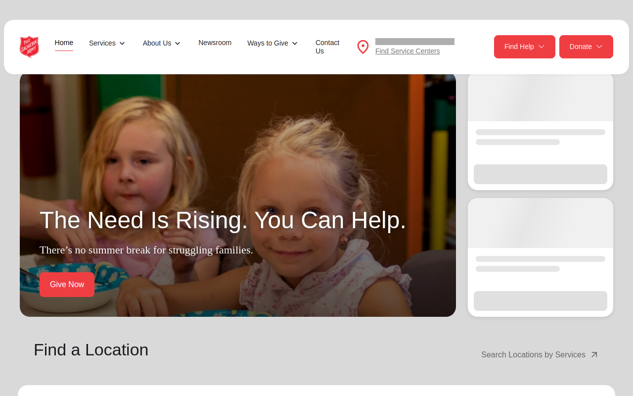 The Salvation Army Big Rapids Corps website preview