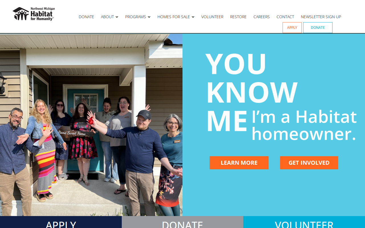 Cheboygan Habitat ReStore website preview
