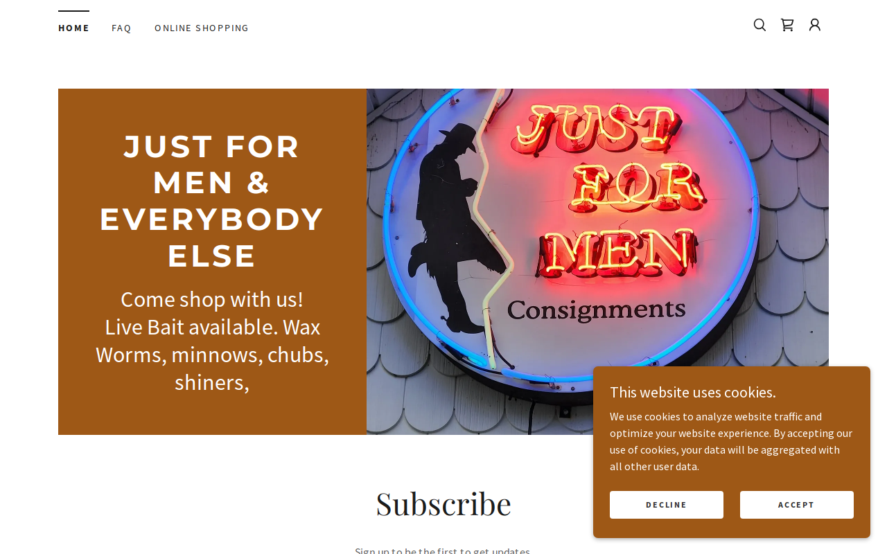 Just For Men and Everybody Else website preview