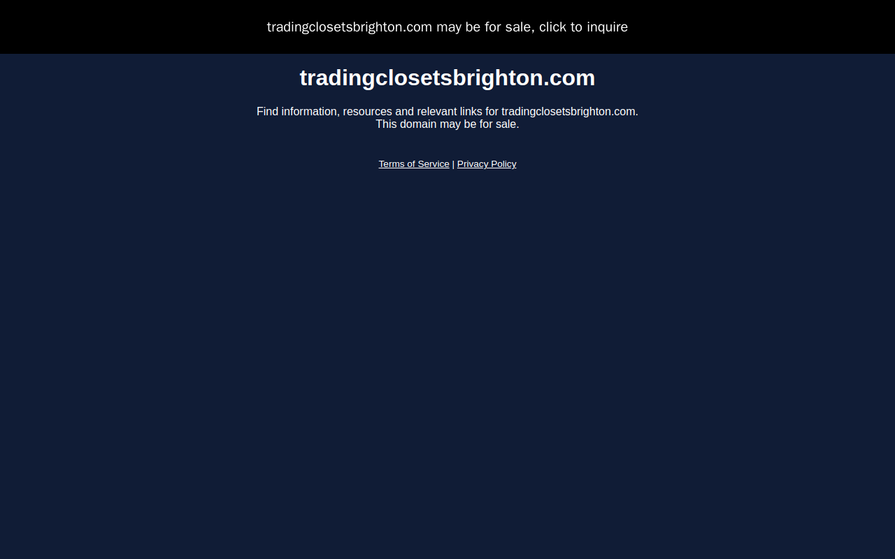 Trading Closets Collection website preview