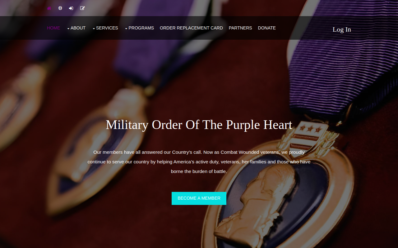 Purple Heart website preview