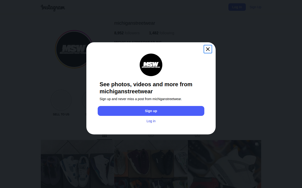 Michiganstreetwear website preview