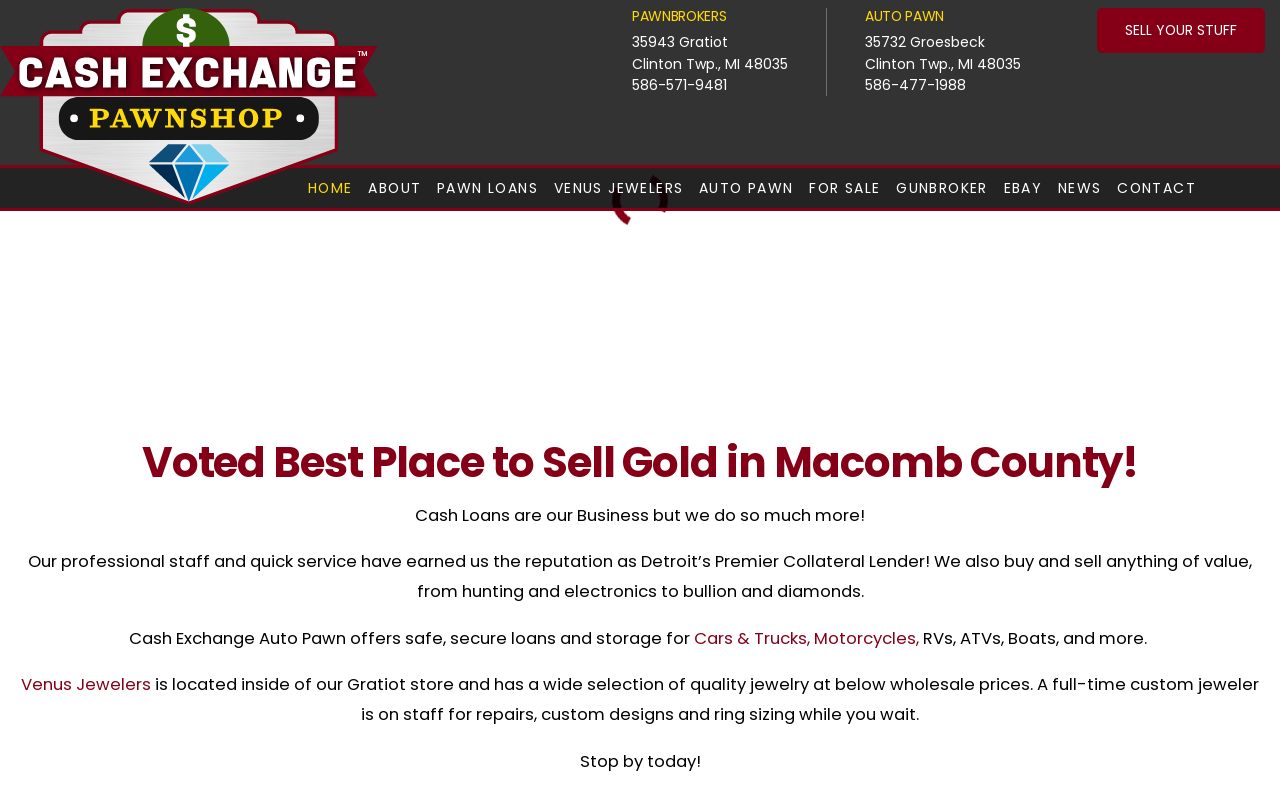 The Cash Exchange Pawnbrokers website preview