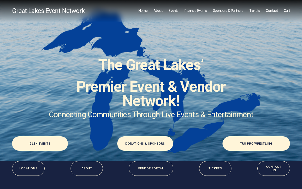 Great Lakes Event Network website preview
