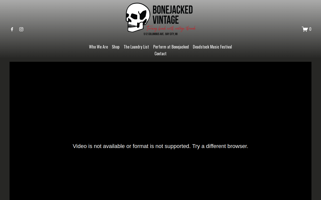 Bonejacked Vintage Apparel website preview