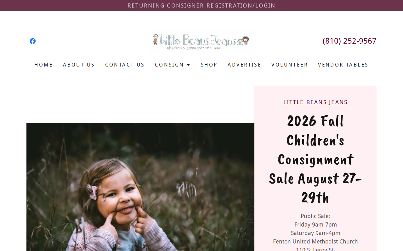 Little Beans Jeans website preview