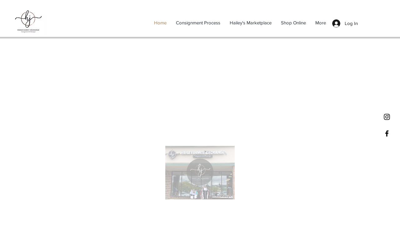 Hailey James Exchange Consignment and Boutique website preview