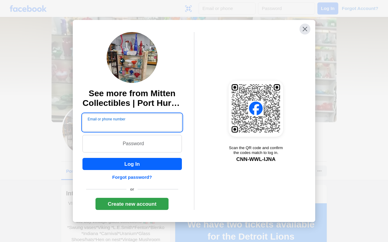 Mitten Collectibles website preview
