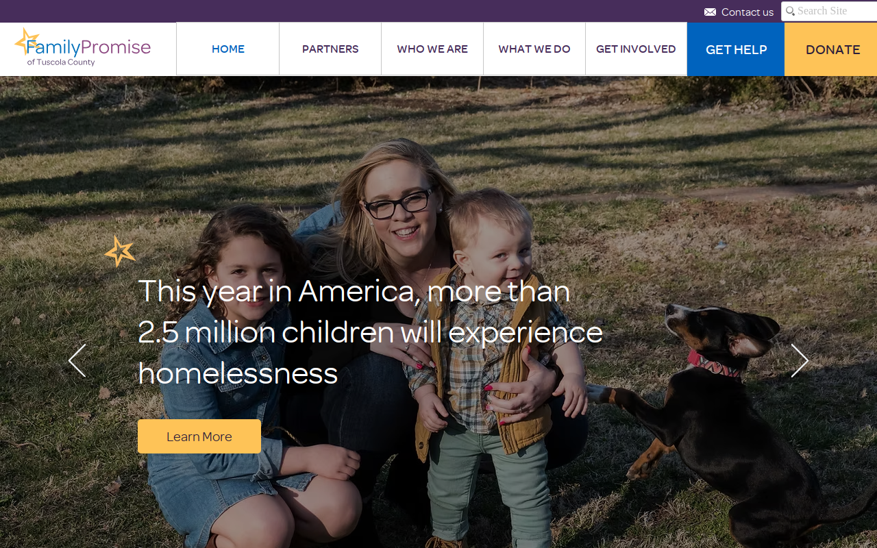 Family Promise Thrift of Tuscola County website preview