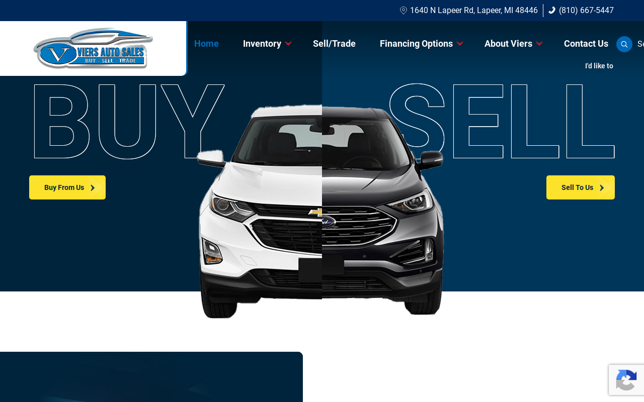 Viers Auto Sales website preview