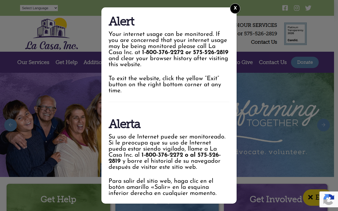 La Casa Thrift Store website preview