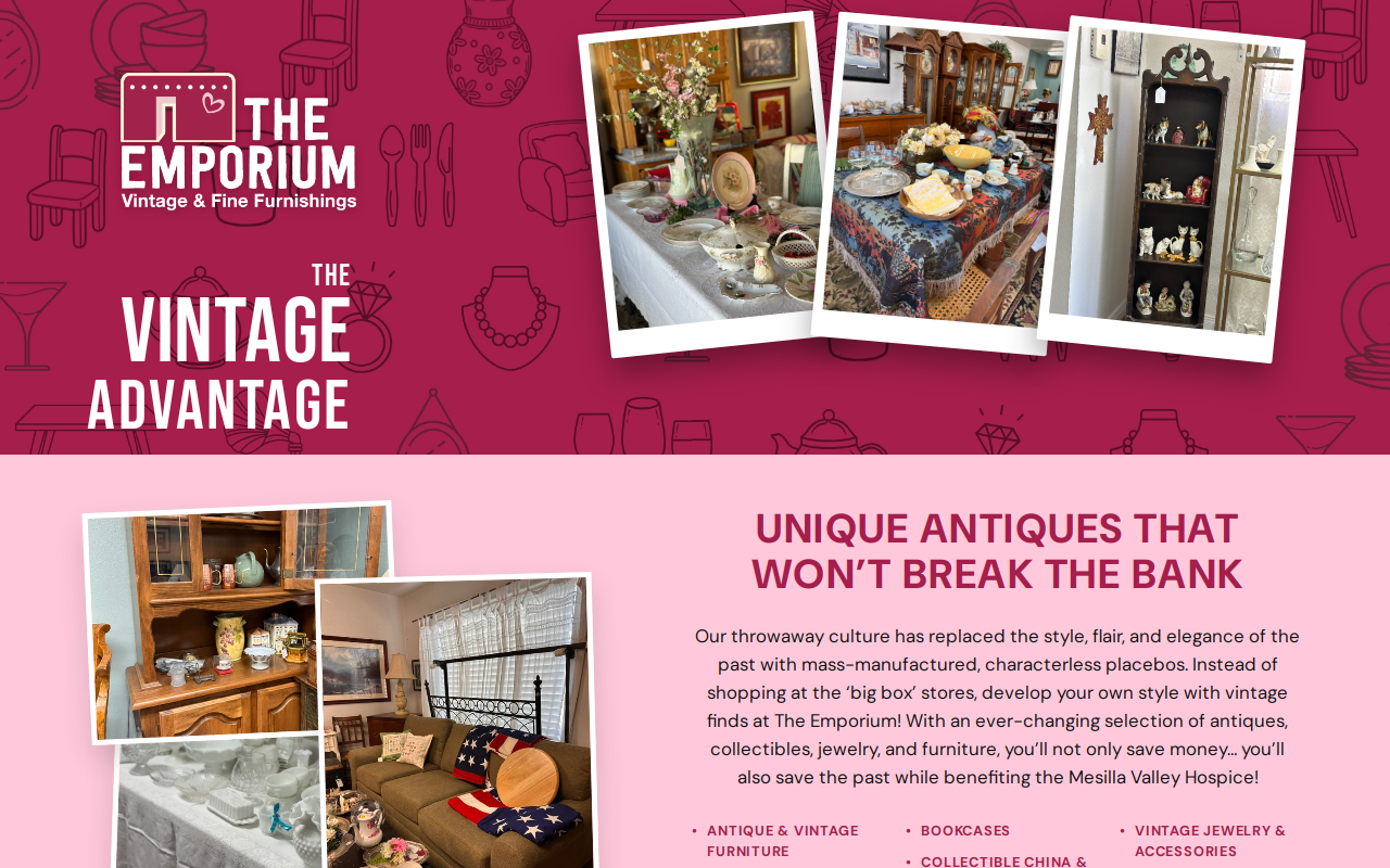 The Emporium website preview