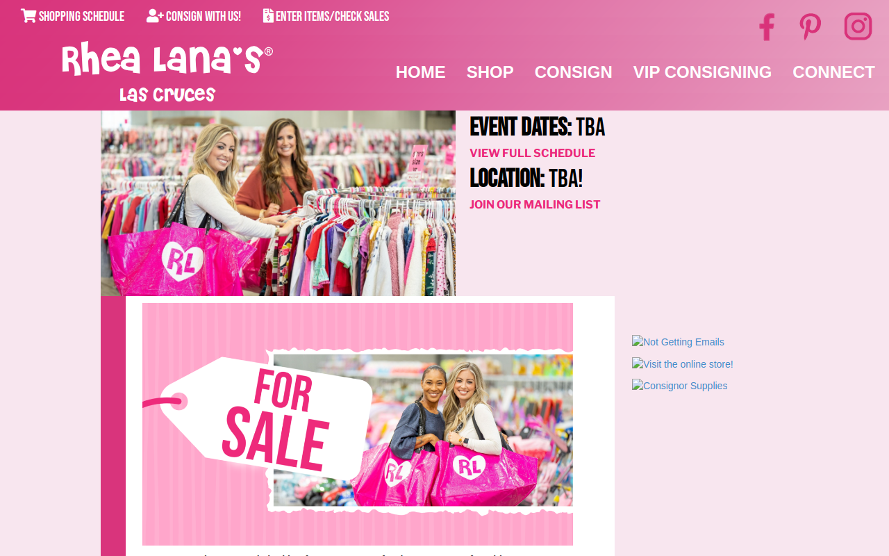 Rhea Lana's website preview