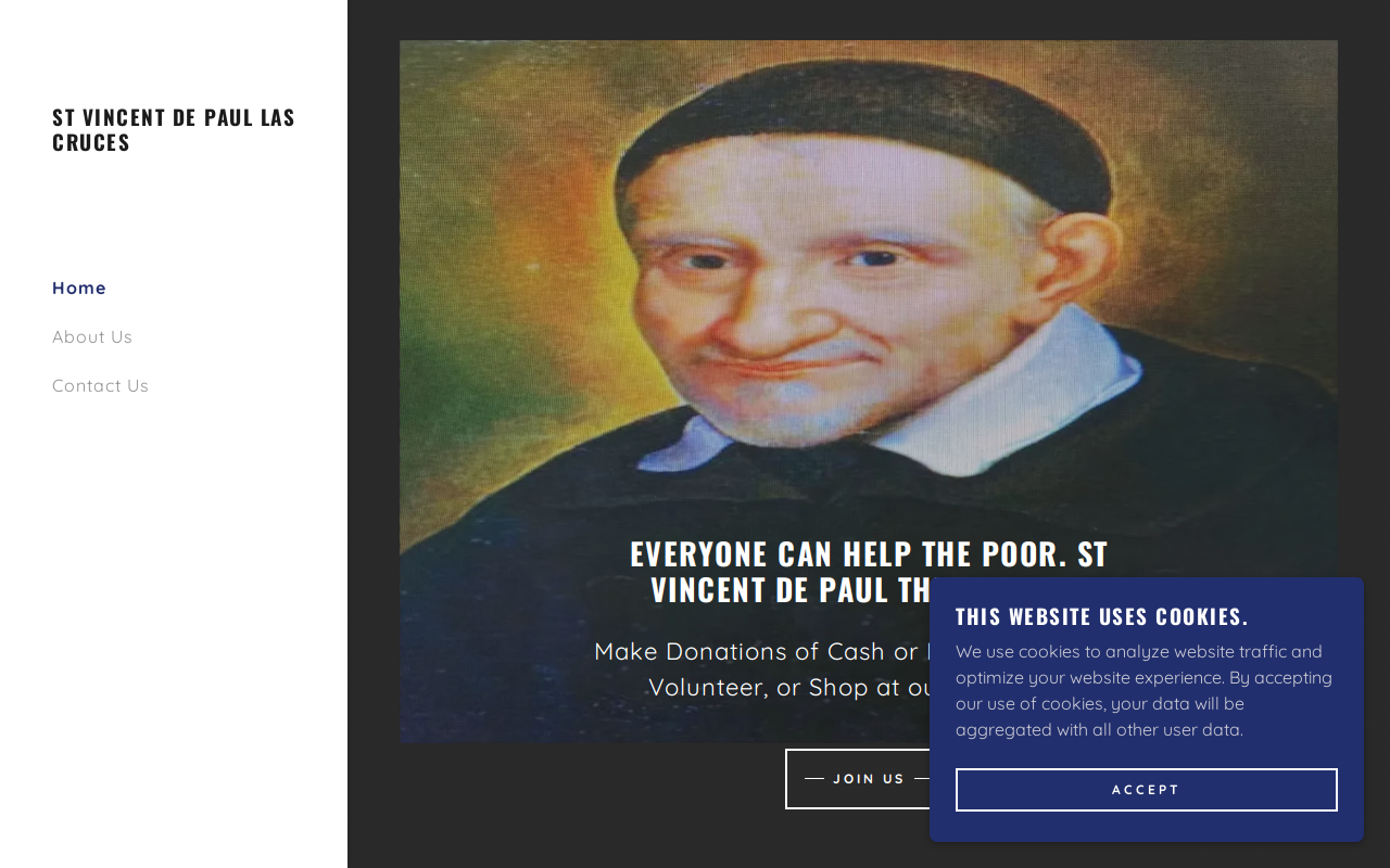 Holy Cross St. Vincent de Paul Thrift Store website preview