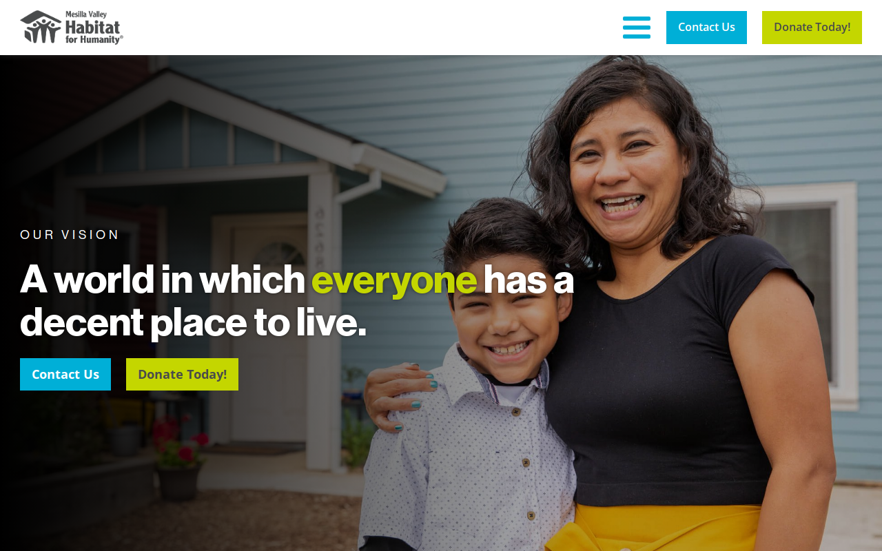 Habitat For Humanity Restore website preview