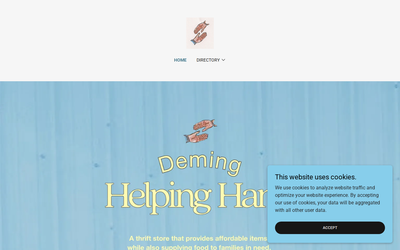 Deming Helping Hand website preview