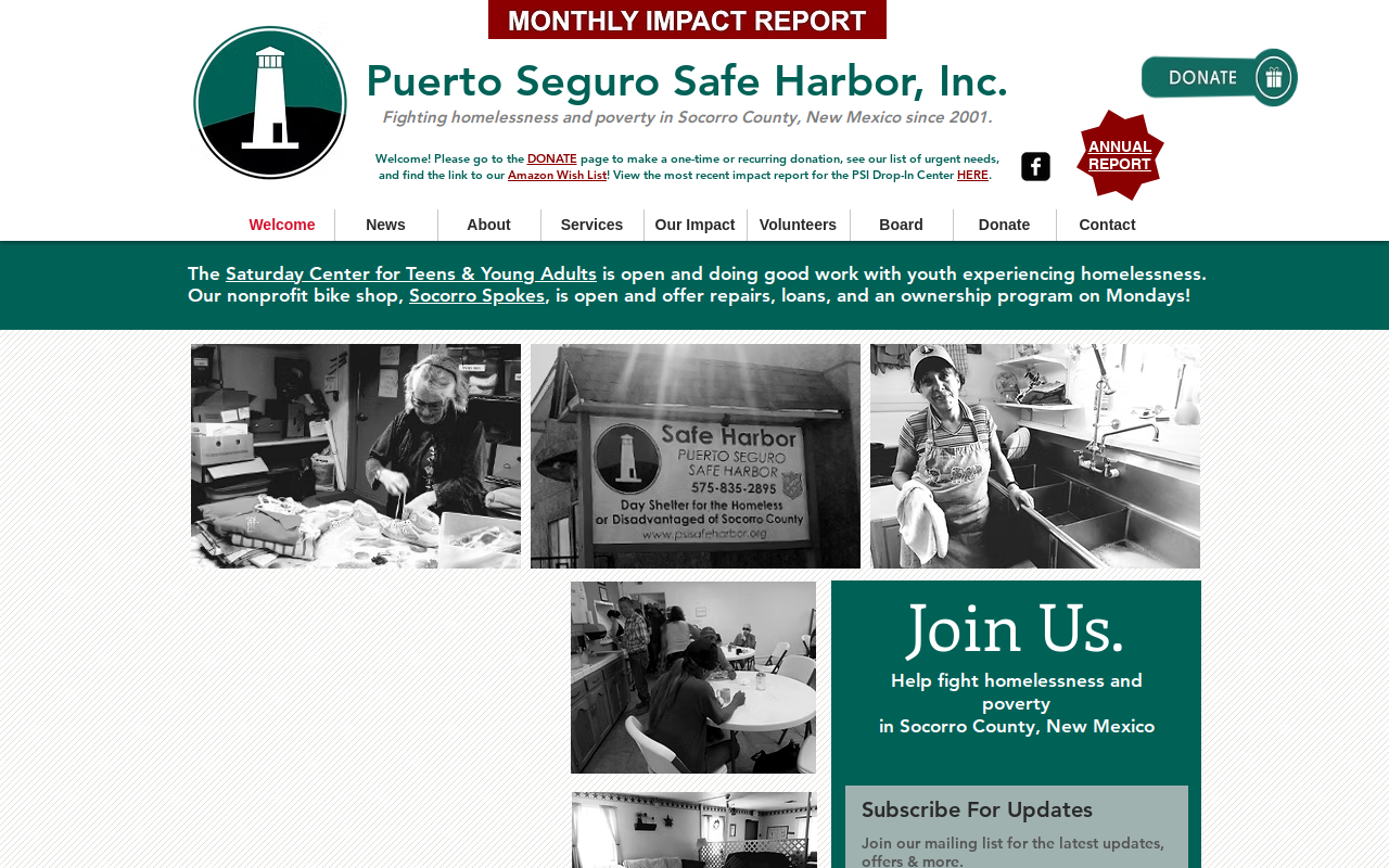 Safe Harbor Secondhand Store website preview