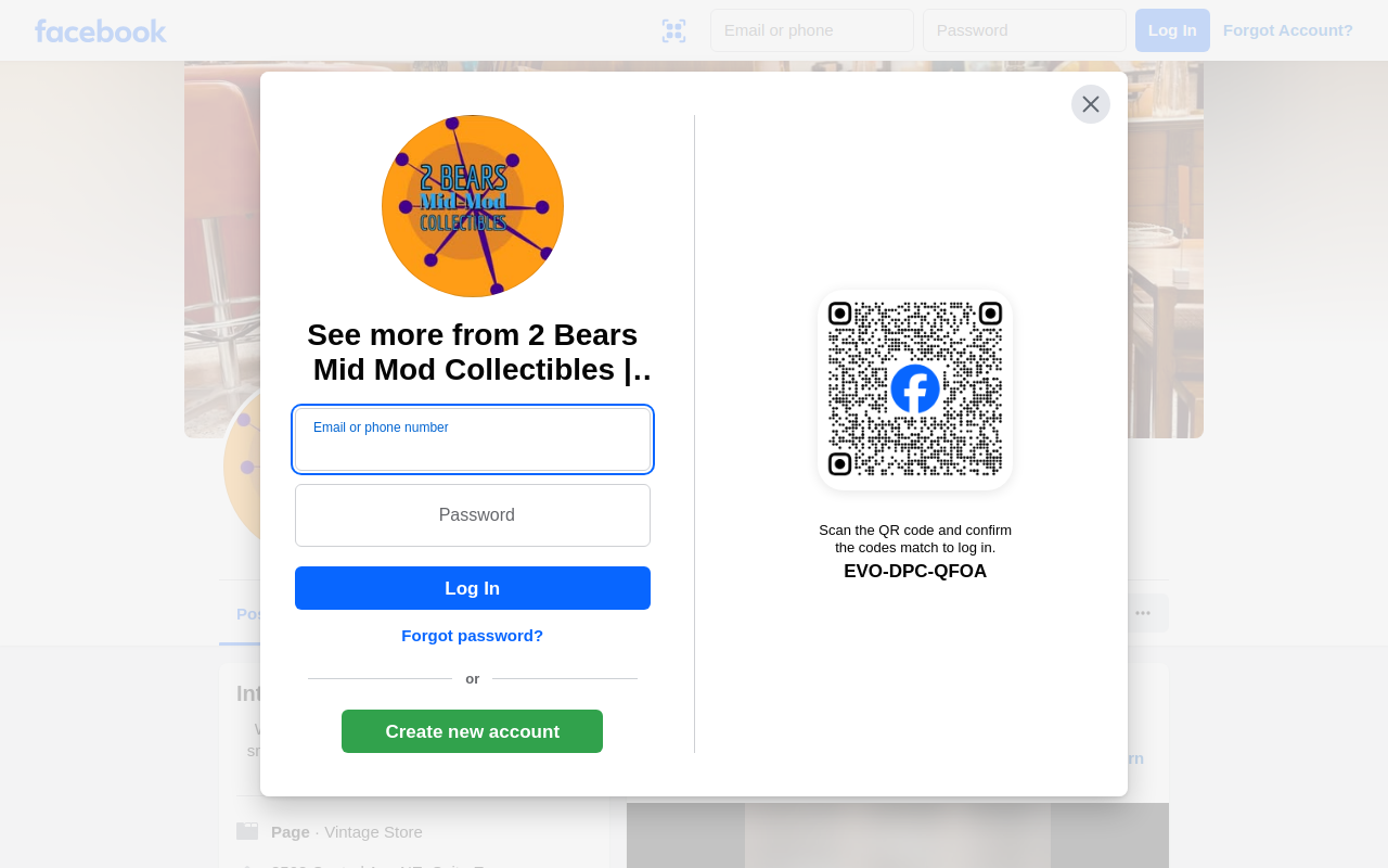 2 Bears Mid Mod Collectibles website preview