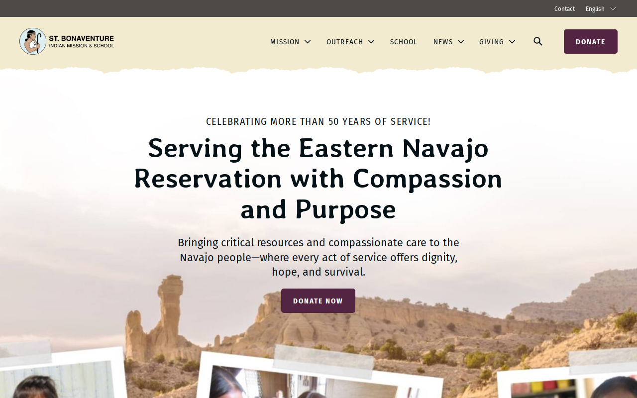 St. Bonaventure Indian Mission And School website preview
