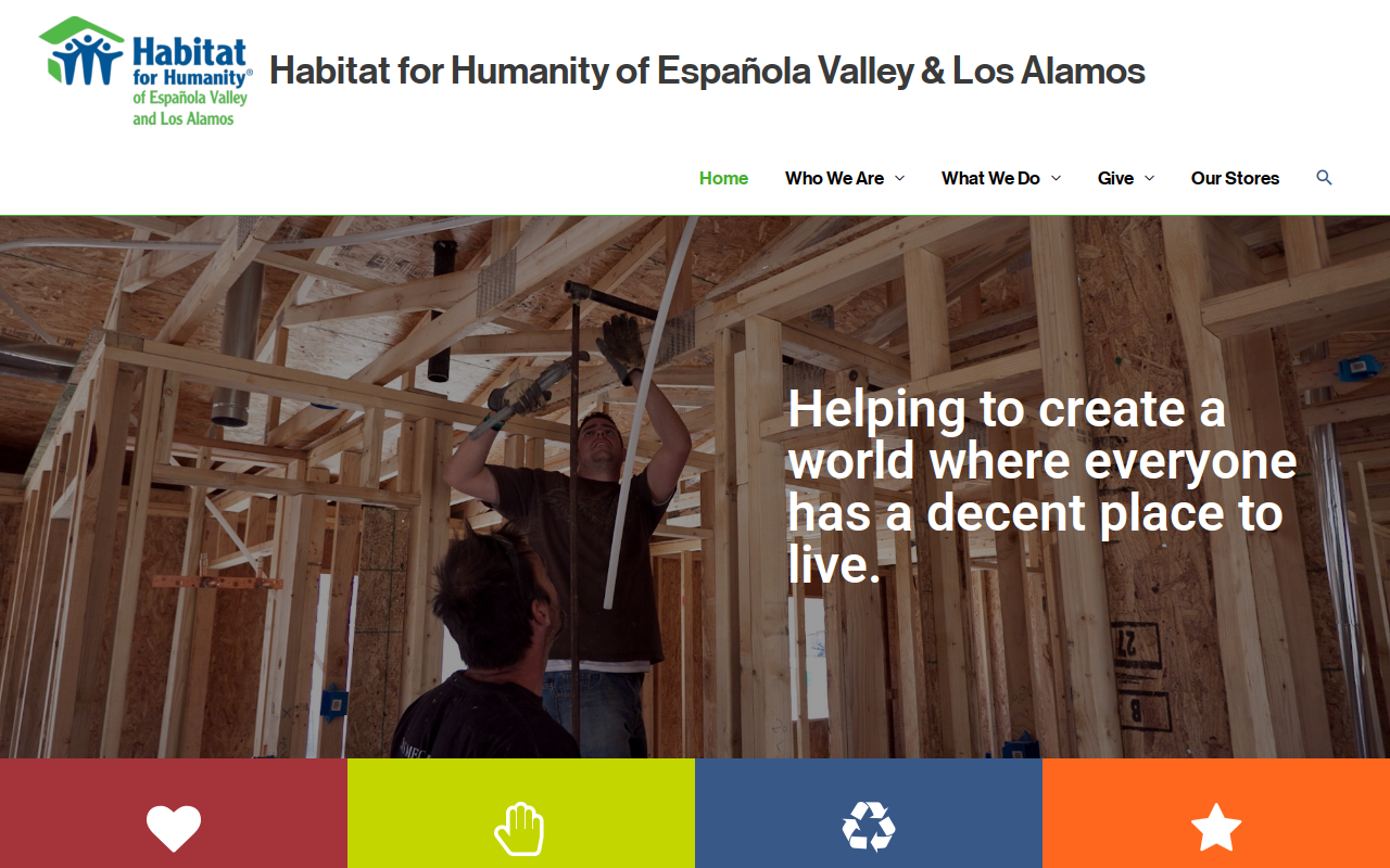 Habitat for Humanity website preview