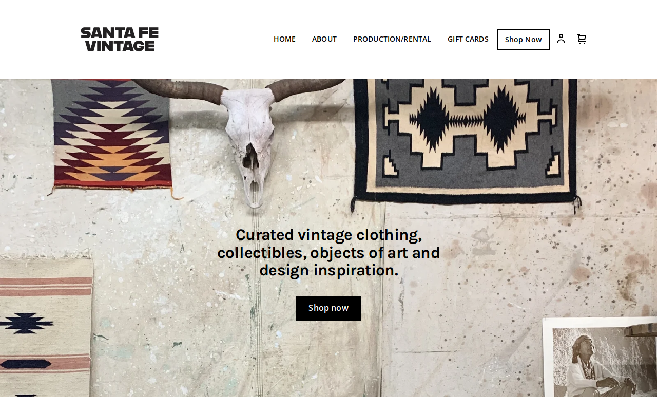 Santa Fe Vintage website preview