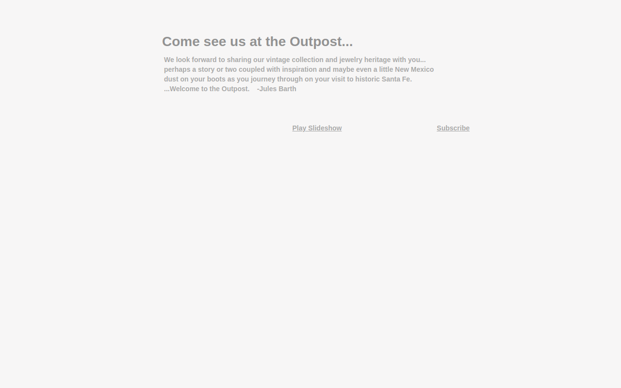 Santa Fe Vintage Outpost website preview