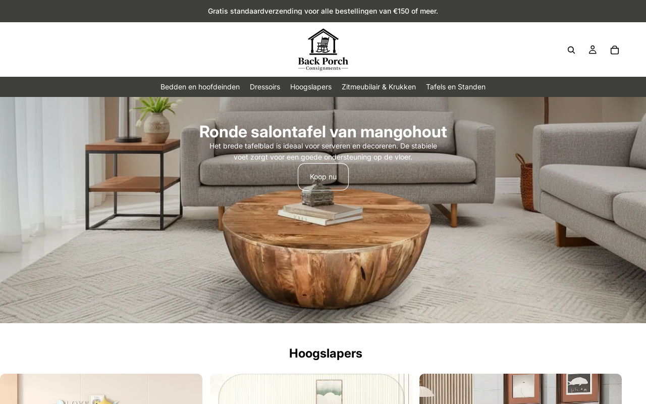 Back Porch Consignments website preview