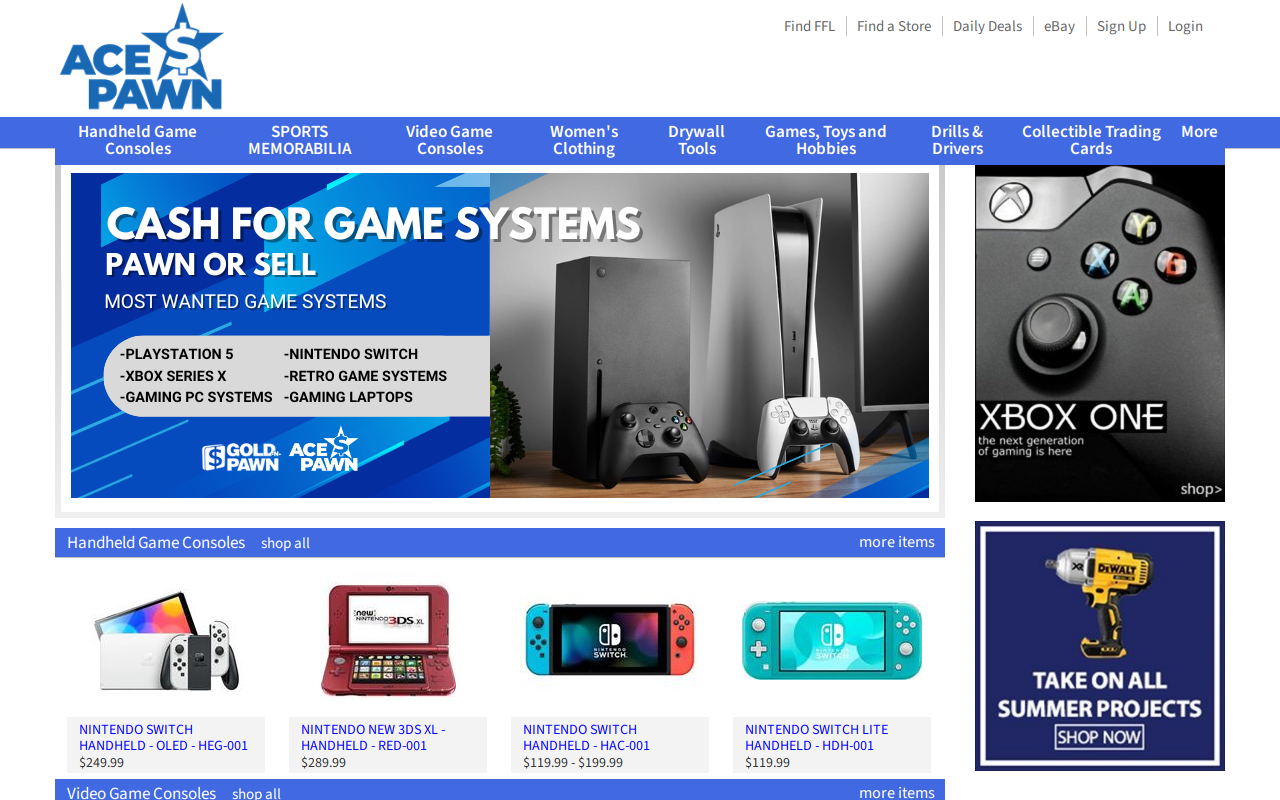 Gold N Pawn website preview
