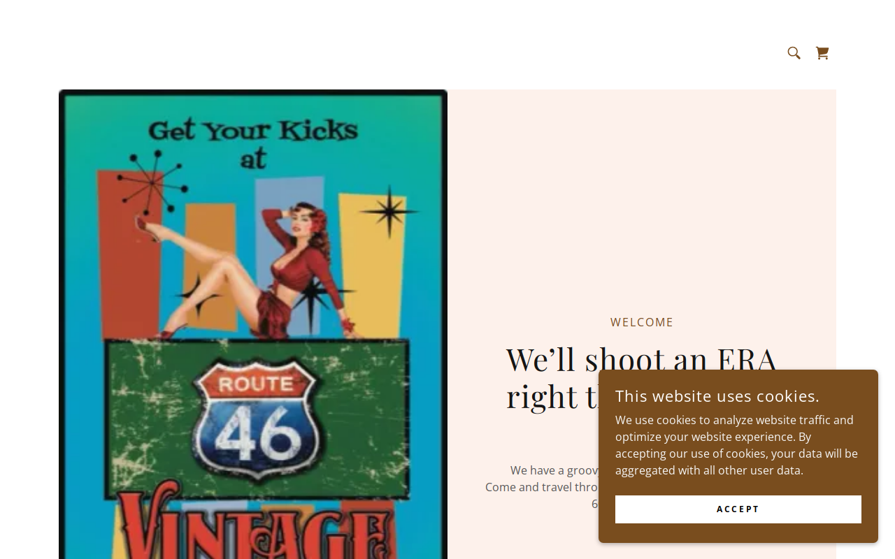 Route 46 Vintage website preview