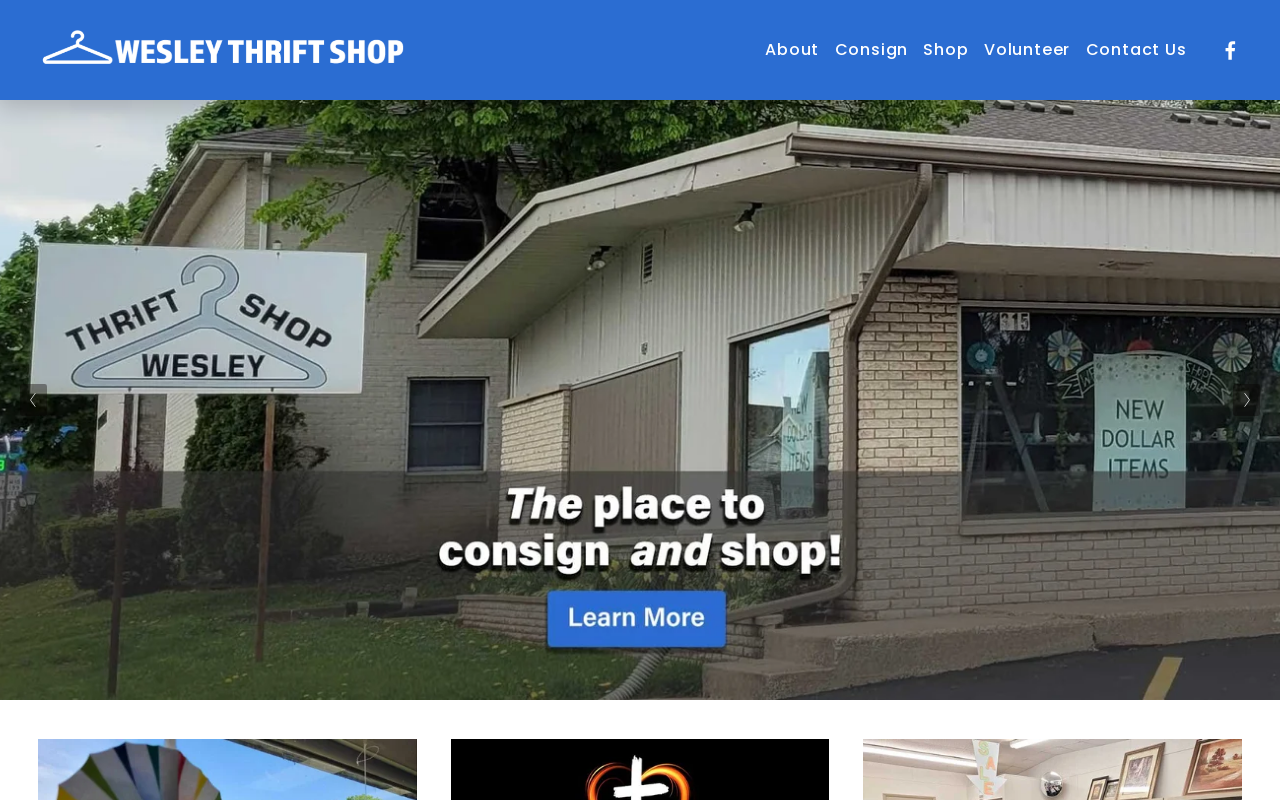 Wesley Thrift Shop website preview