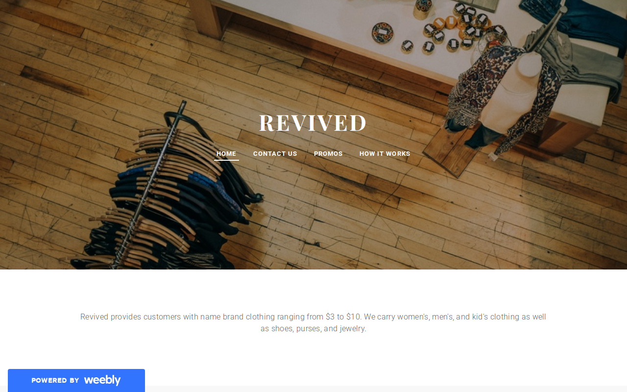 Revived website preview