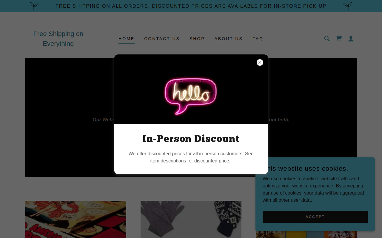 Abandoned Treasures Thrift Store website preview
