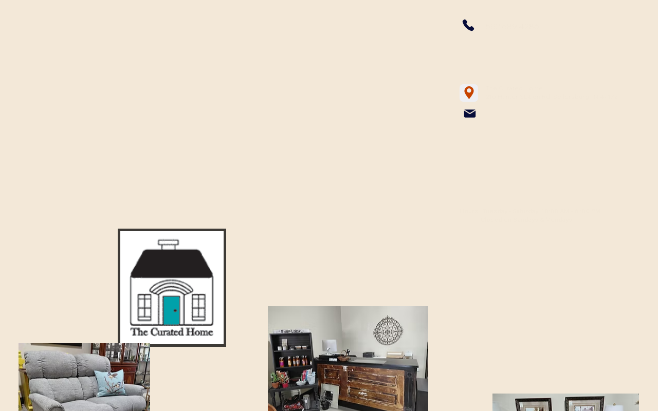 The Curated Home website preview