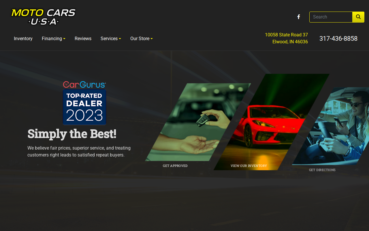 Moto Cars USA website preview
