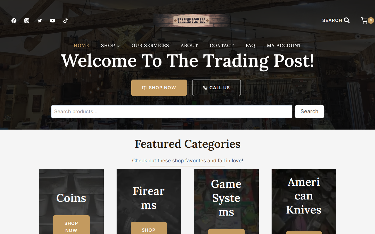 Trading Post Llc website preview
