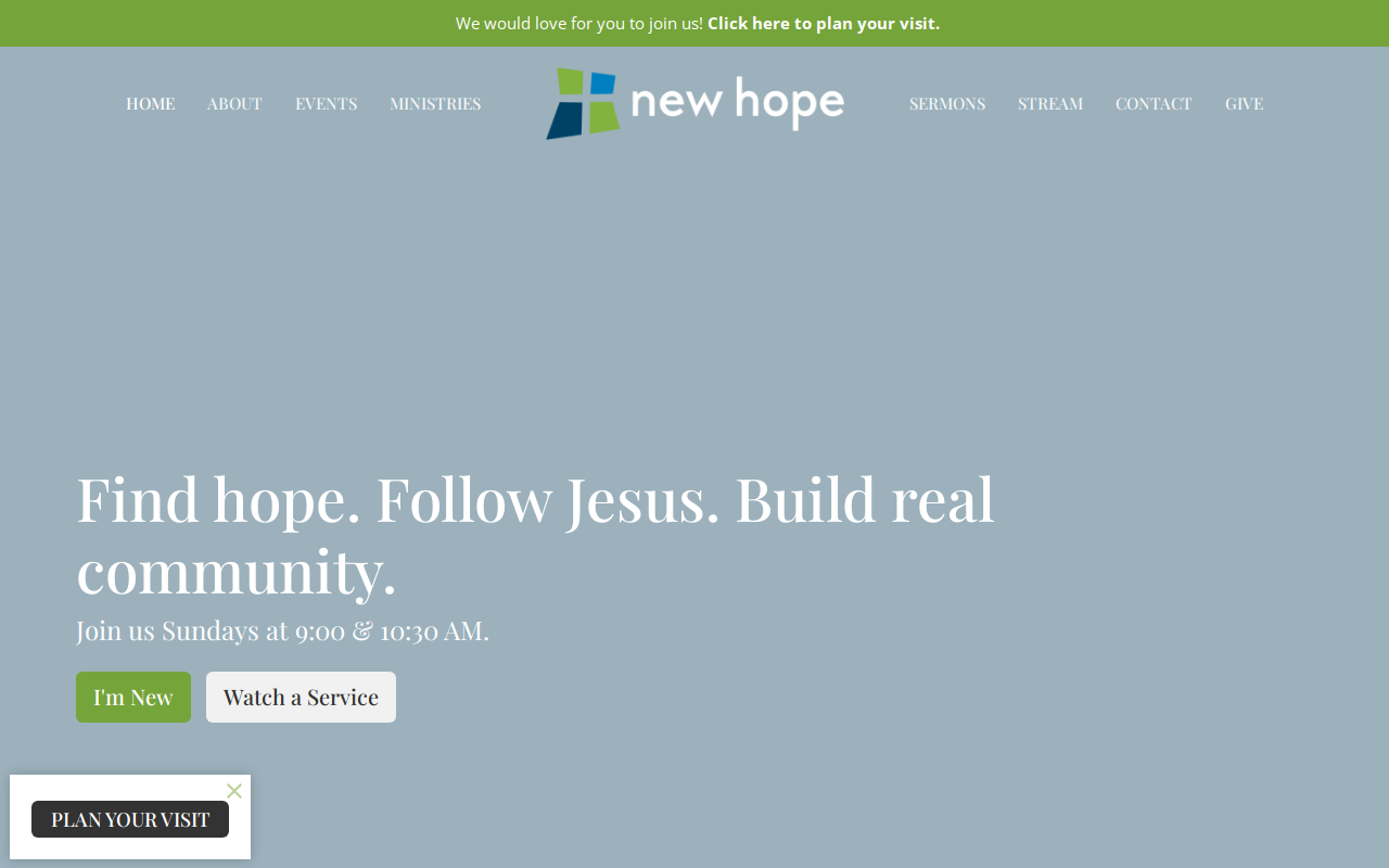 The Clothing Closet at Bridge of Hope website preview
