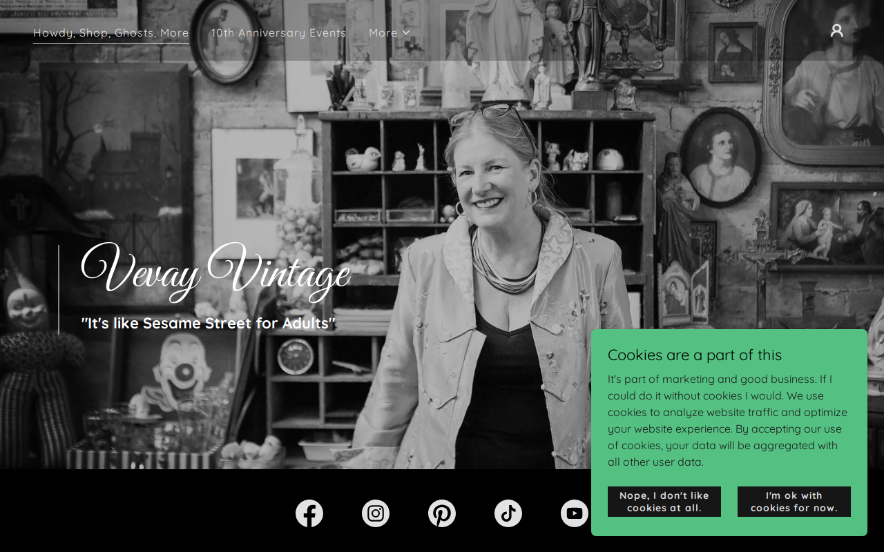 Vevay Vintage Prop & Shop website preview
