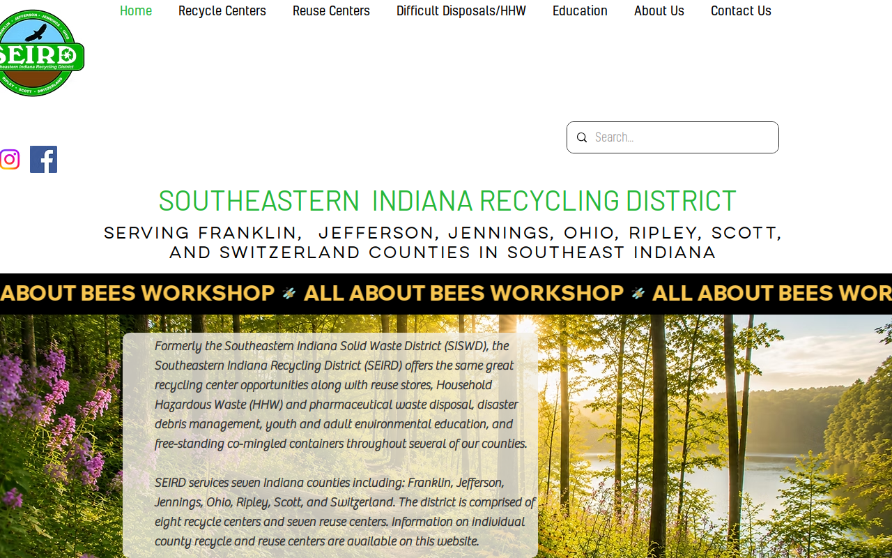 Franklin County Re-use Center website preview