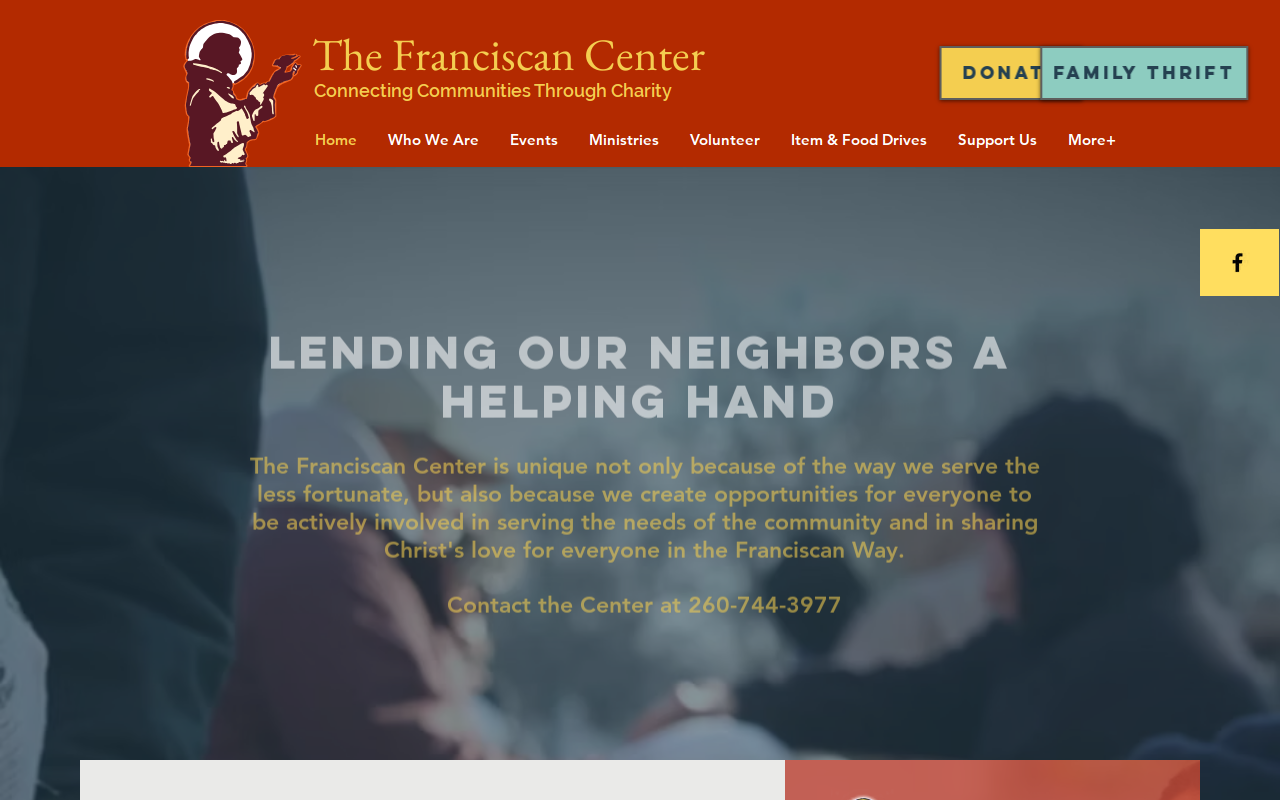 Franciscan Family Thrift website preview