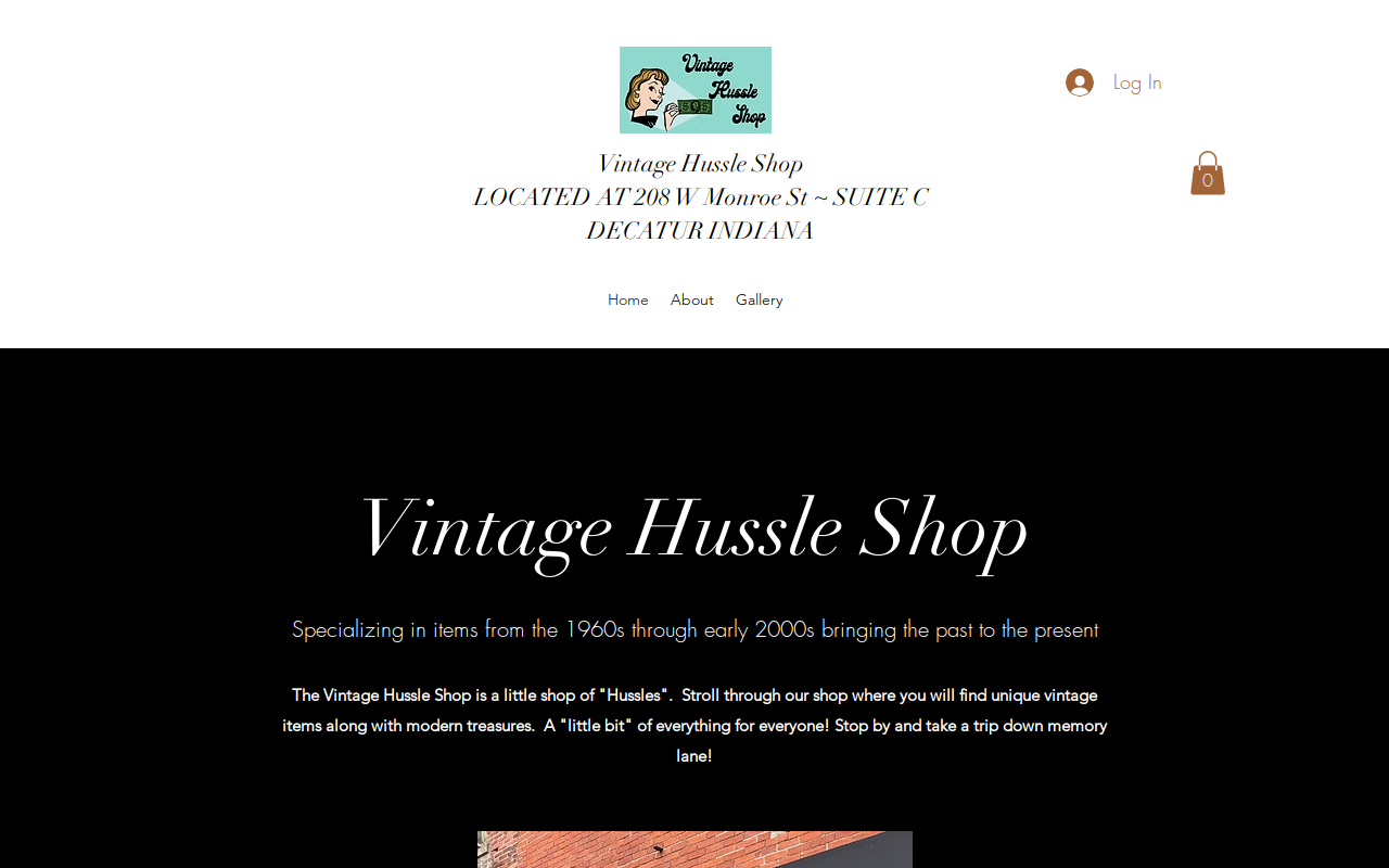Vintage Hussle Shop website preview