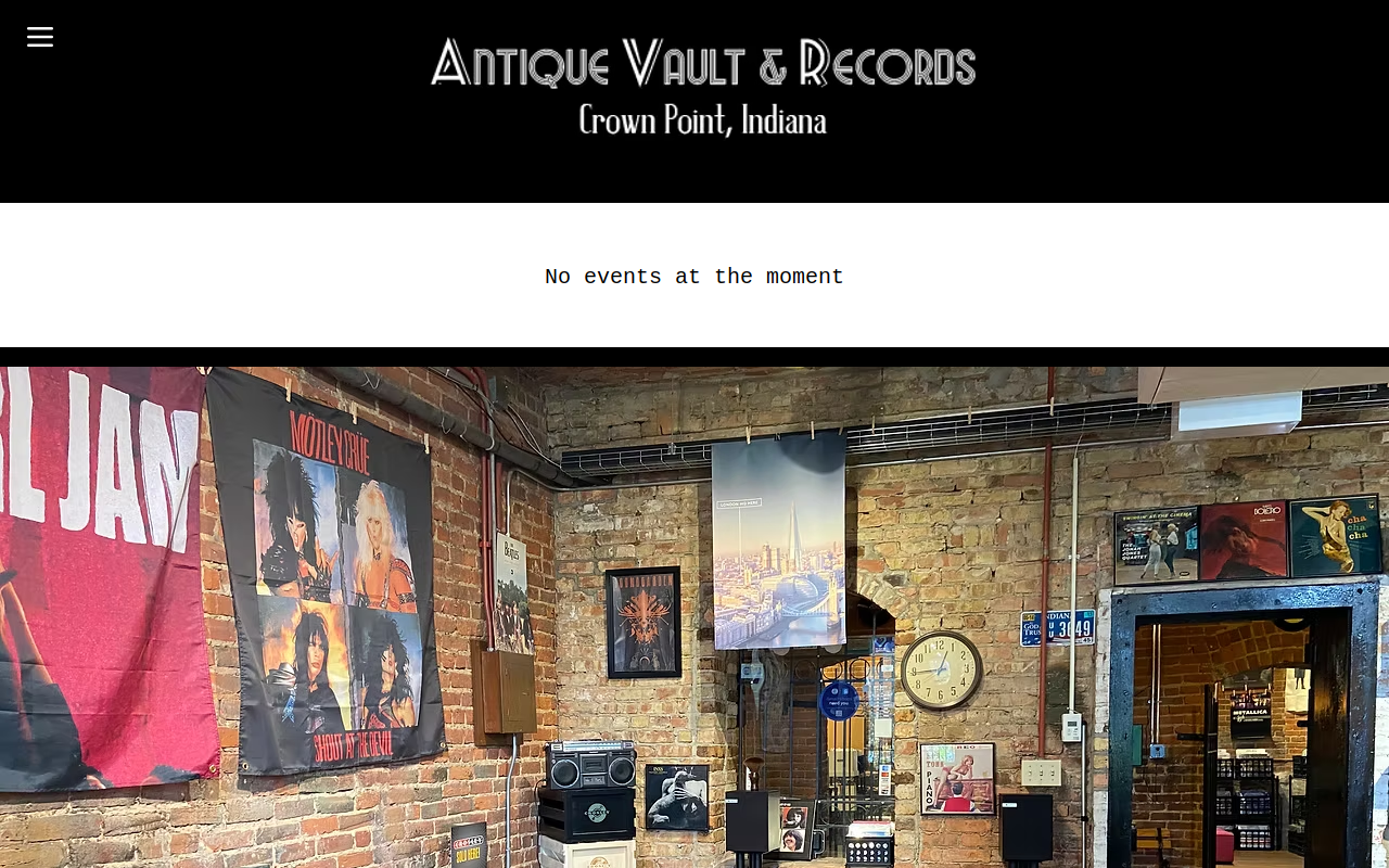 Antique Vault & Records website preview