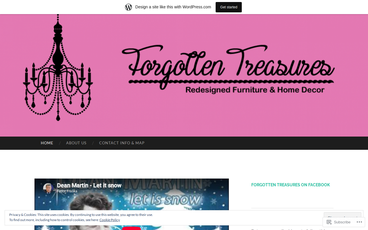Forgotten Treasures website preview